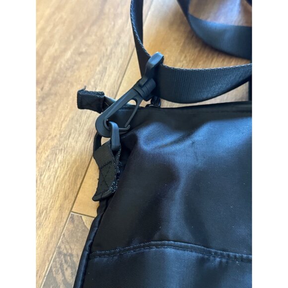 GOGO Large Black Nylon Tote Bag Water Resistant Crossbody Paige Carryall Bag - Picture 4 of 7